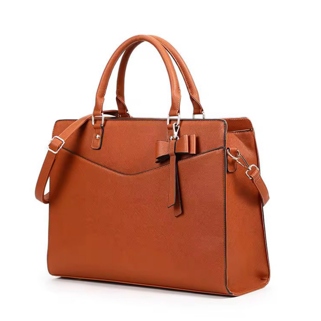 Maya- laptopväska. Cognac