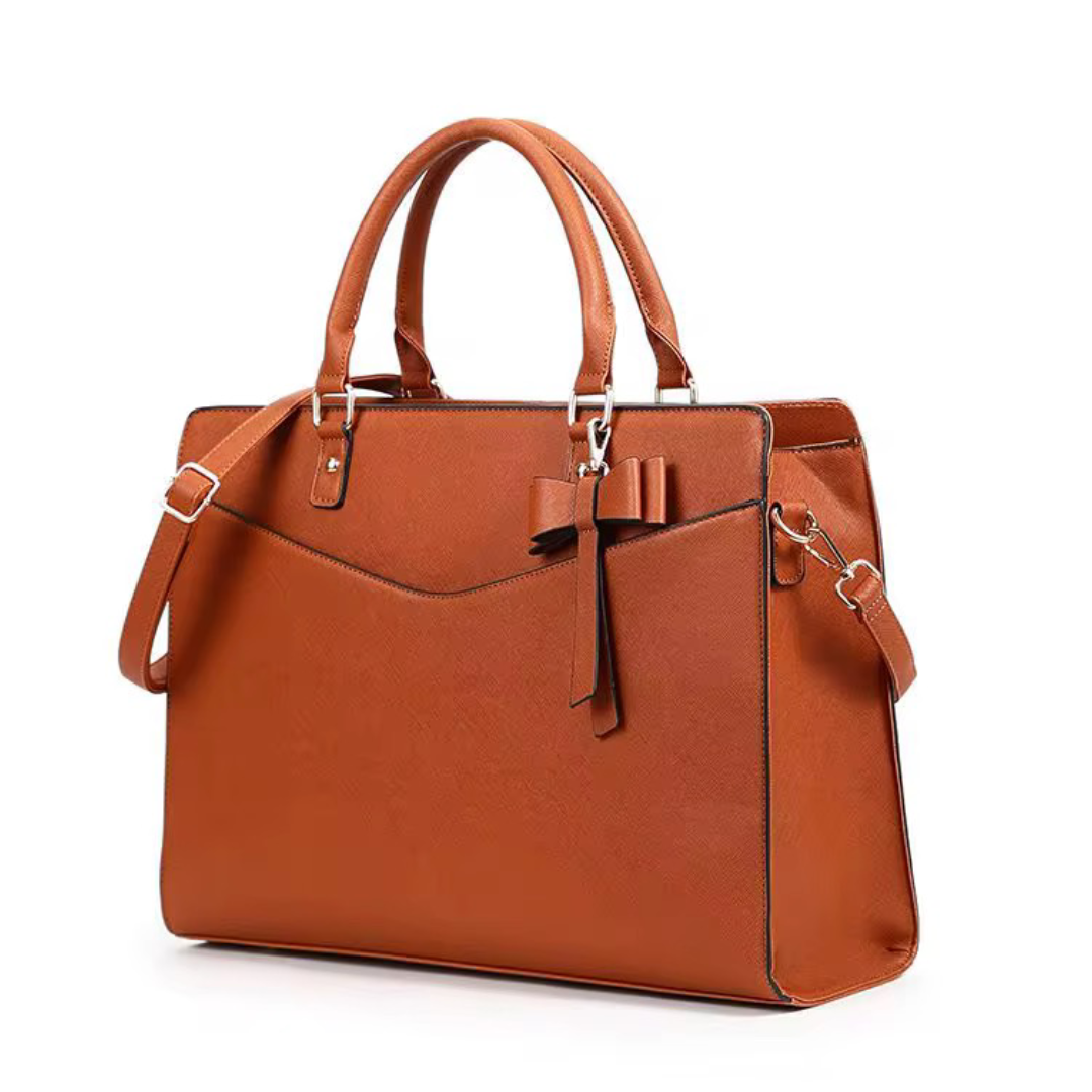 Maya- laptopväska. Cognac
