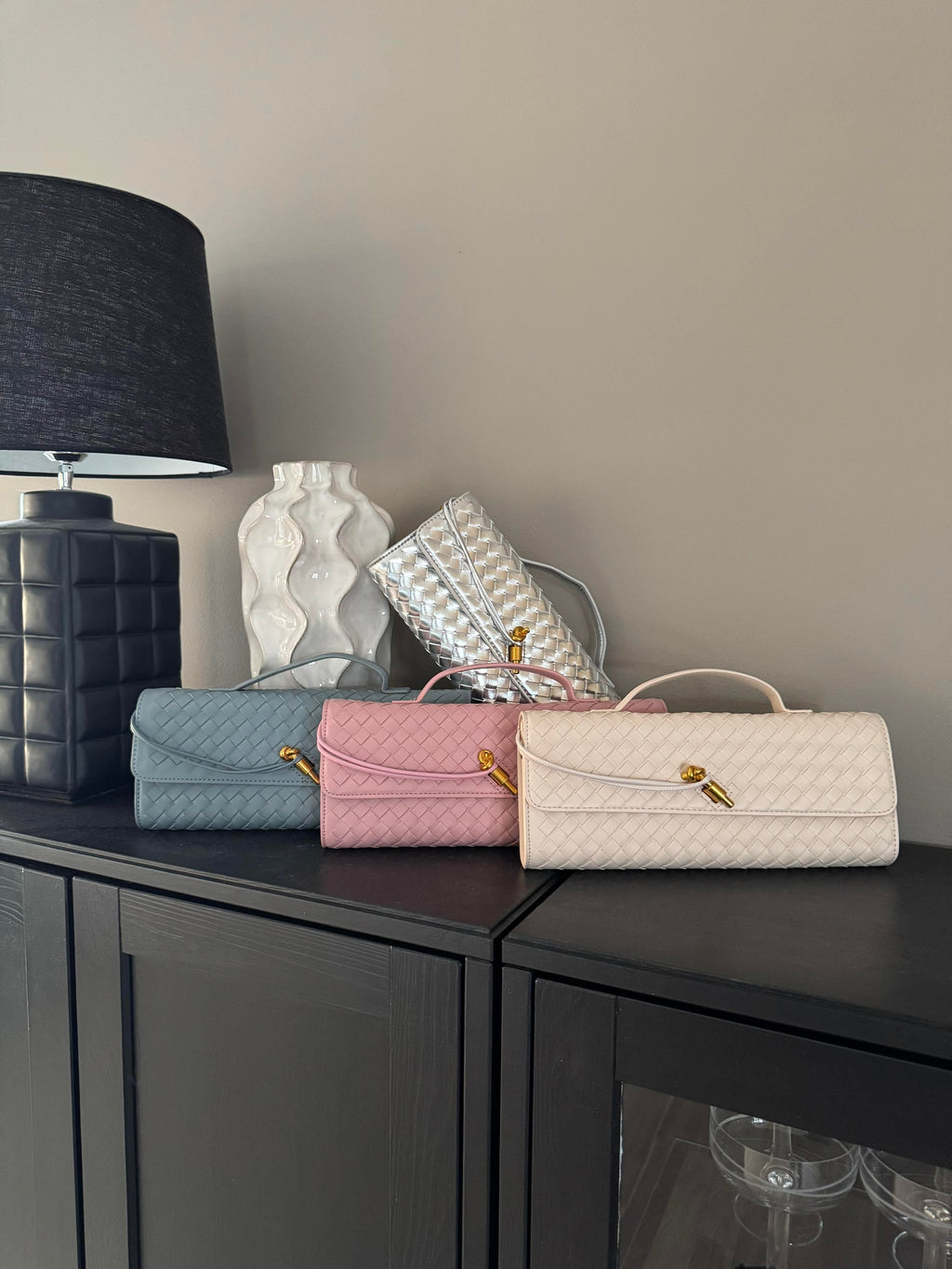 Stella- clutch Ljusblå