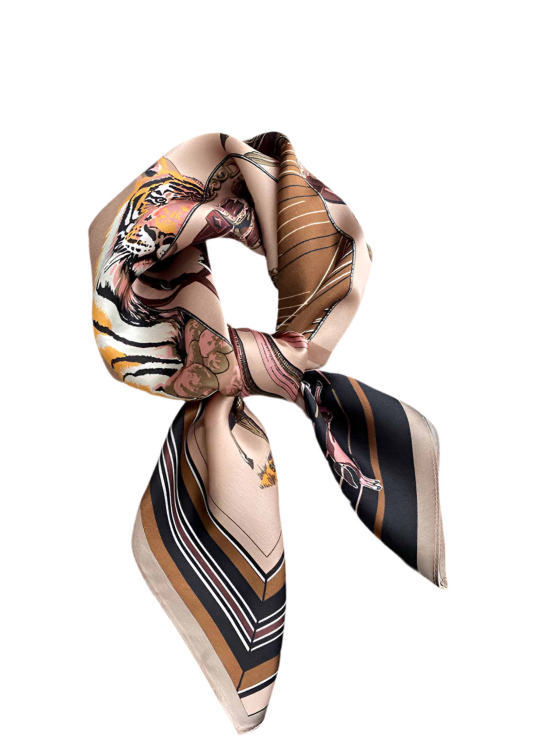 Alison scarf Rosé/brun