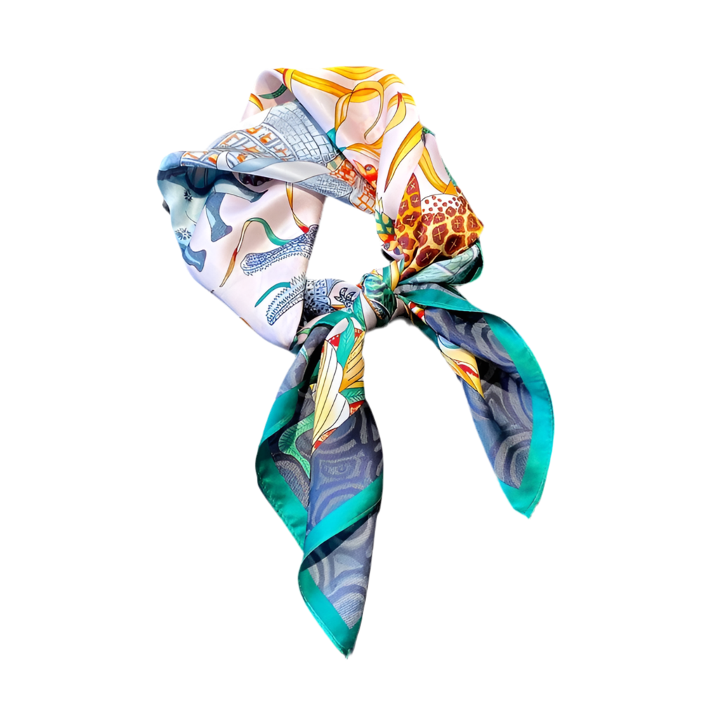 Harmony- scarf Grön/blå