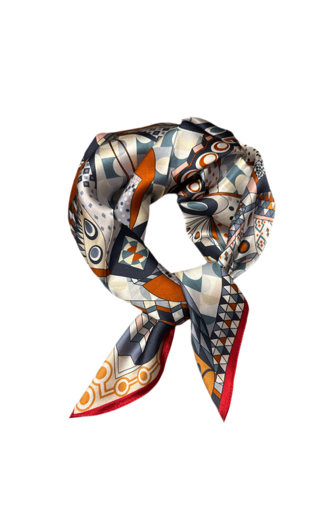 Nadia- scarf Blå/röd